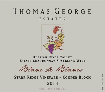 2014 Blanc De Blancs Starr Ridge Estate Single Vineyard Cooper Block
