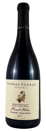 2017 Pinot Noir Baker Ridge Estate Single Vineyard Backbone Block