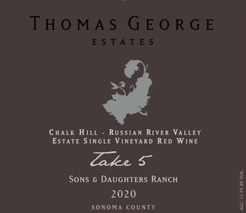 2020 Take 5 Red Wine Chalk Hill Rsv