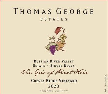 2020 Vin Gris of Pinot Noir - Cresta