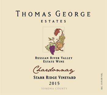 2015 Chardonnay Starr Ridge Estate Single Vineyard