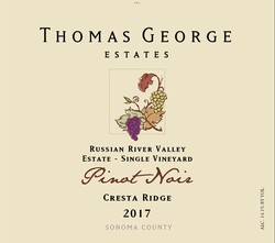 2017 Pinot Noir Cresta Ridge Estate Single Vineyard